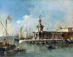 欧洲12-19世纪油画六_GUARDI, Francesco - The Punta della Dogana